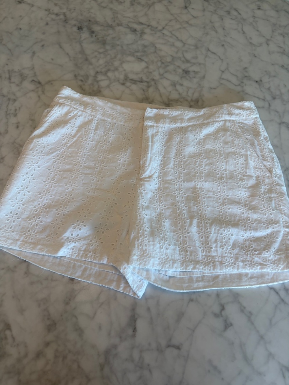 Cynthia Rowley White Eyelet Shorts Size 8
